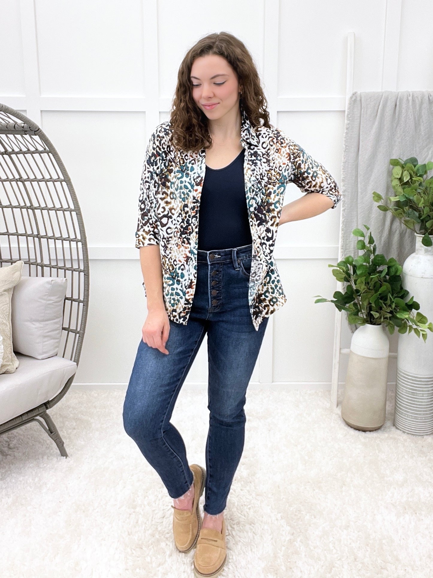 Untamed Beauty Button-up Top