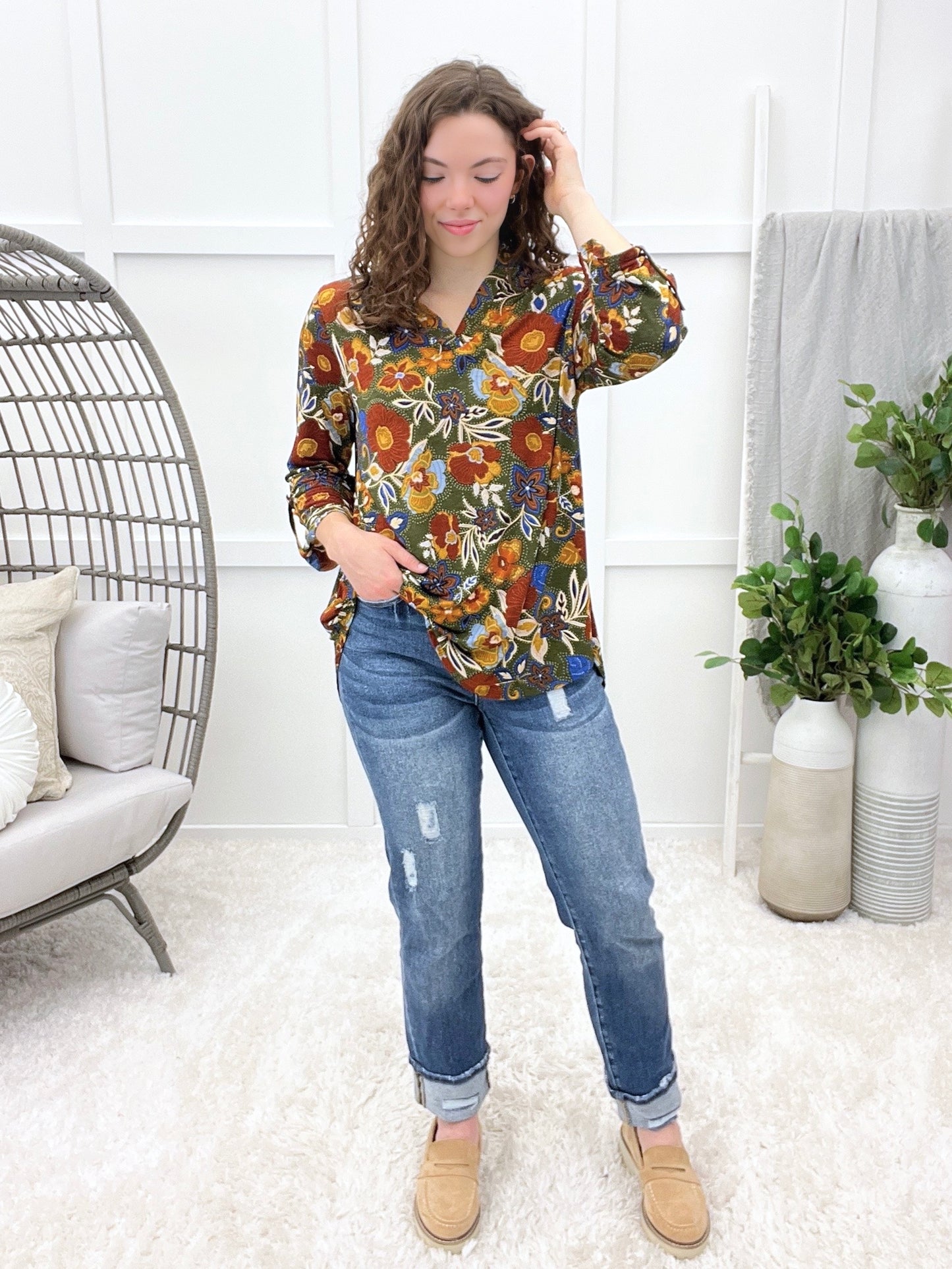 Dear Scarlett Groovy Garden Lizzy Lane Top