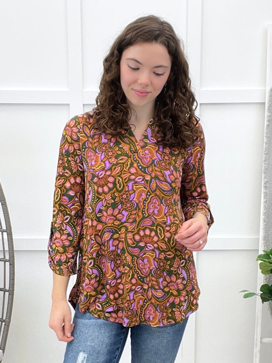 Dear Scarlett Vintage Blooms Lizzy Top