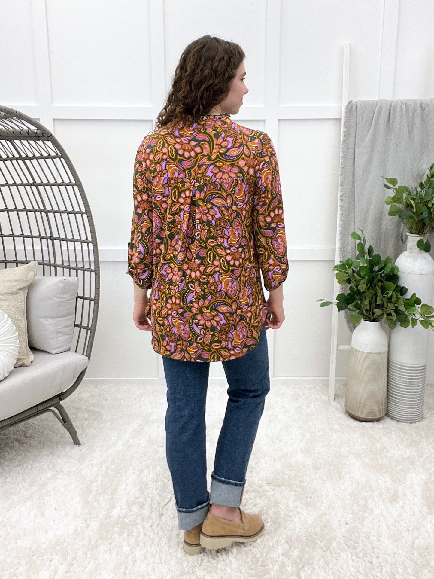 Dear Scarlett Vintage Blooms Lizzy LaneTop