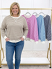 Set Your Goals Striped Pullover