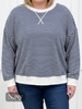 Set Your Goals Striped Pullover