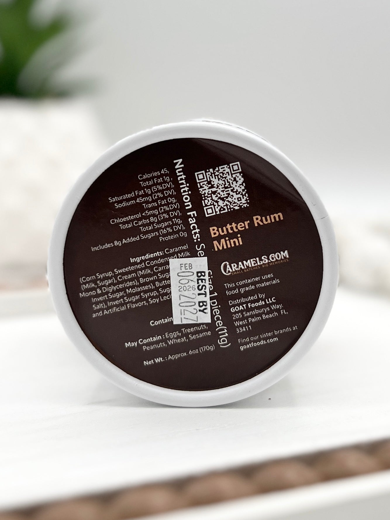 Butter Rum Caramels Soft Chew - 6oz Tube