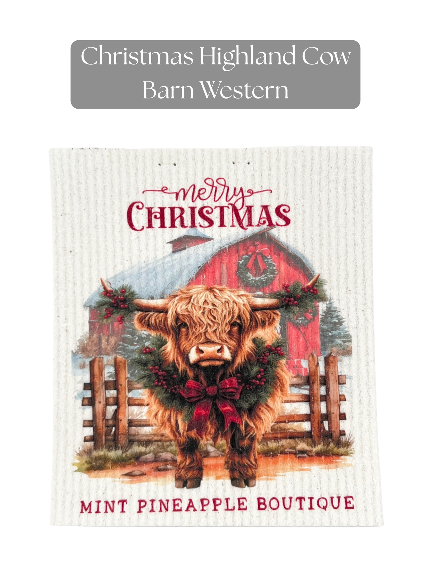 Winter Swedish Dishcloth