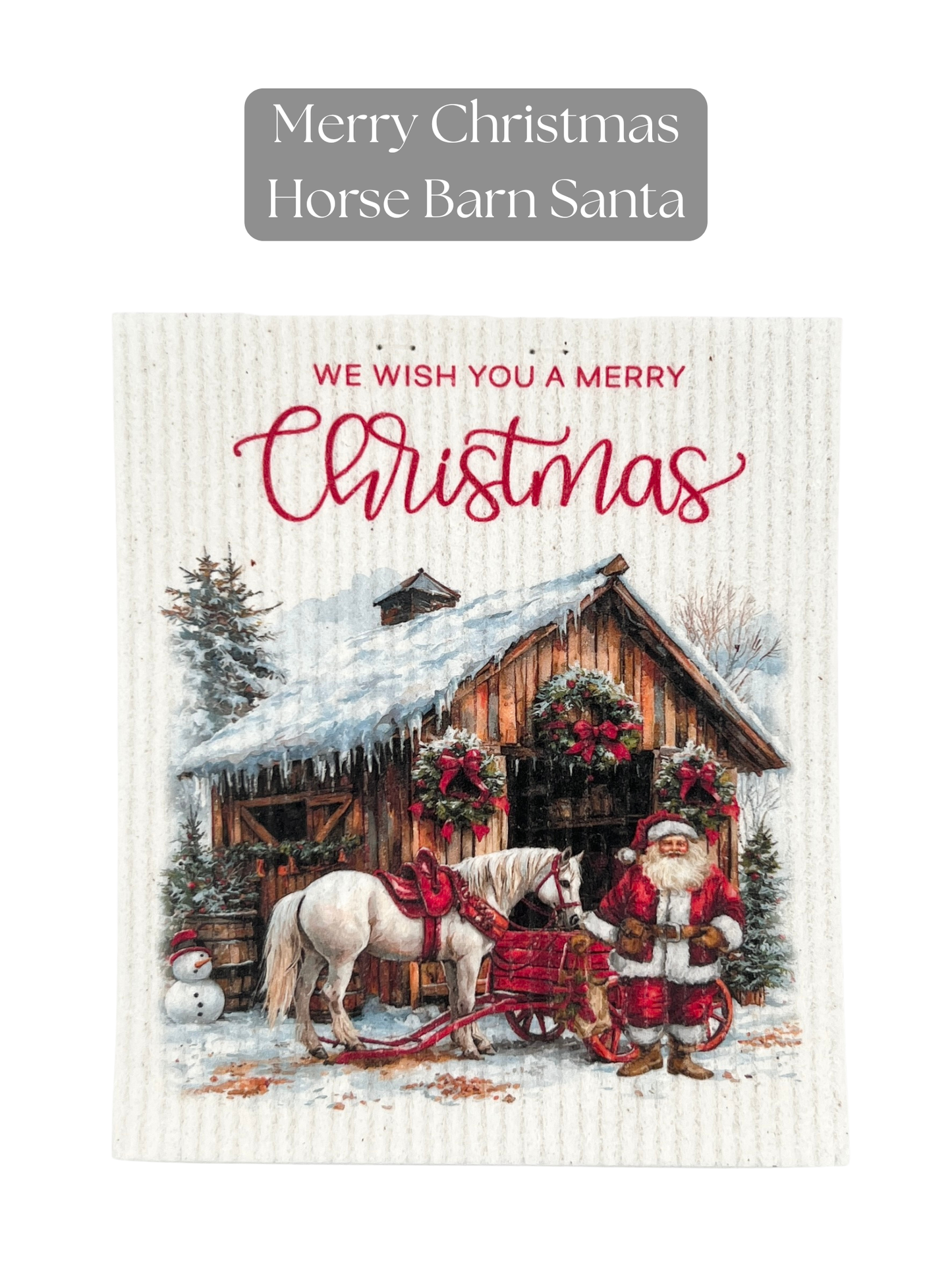 Winter Swedish Dishcloth