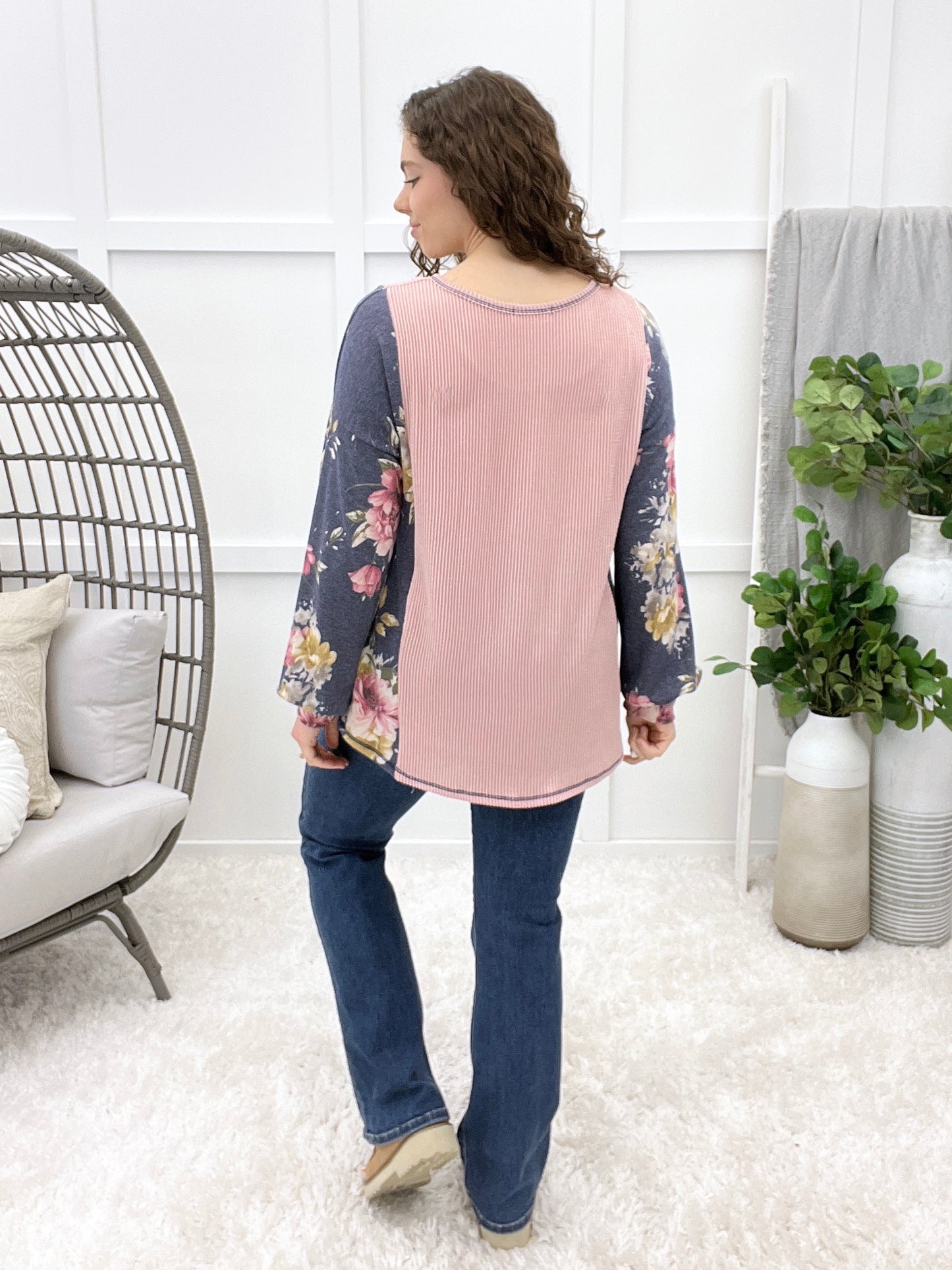 Blooming Days Sweatshirt - Navy