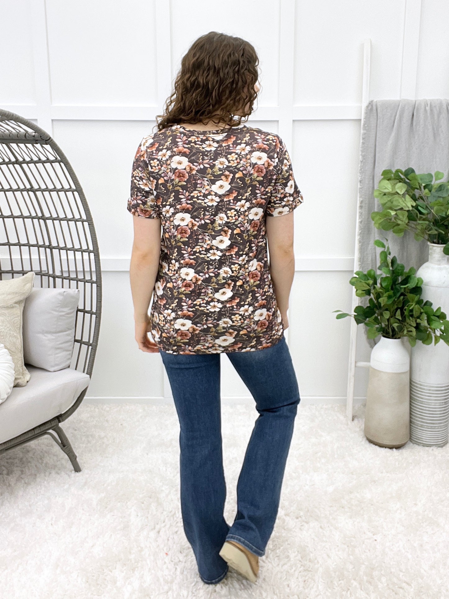 Chic Days Top - Blushwood Floral