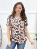 Chic Days Top - Navy Autumn Petals
