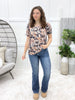 Chic Days Top - Navy Autumn Petals