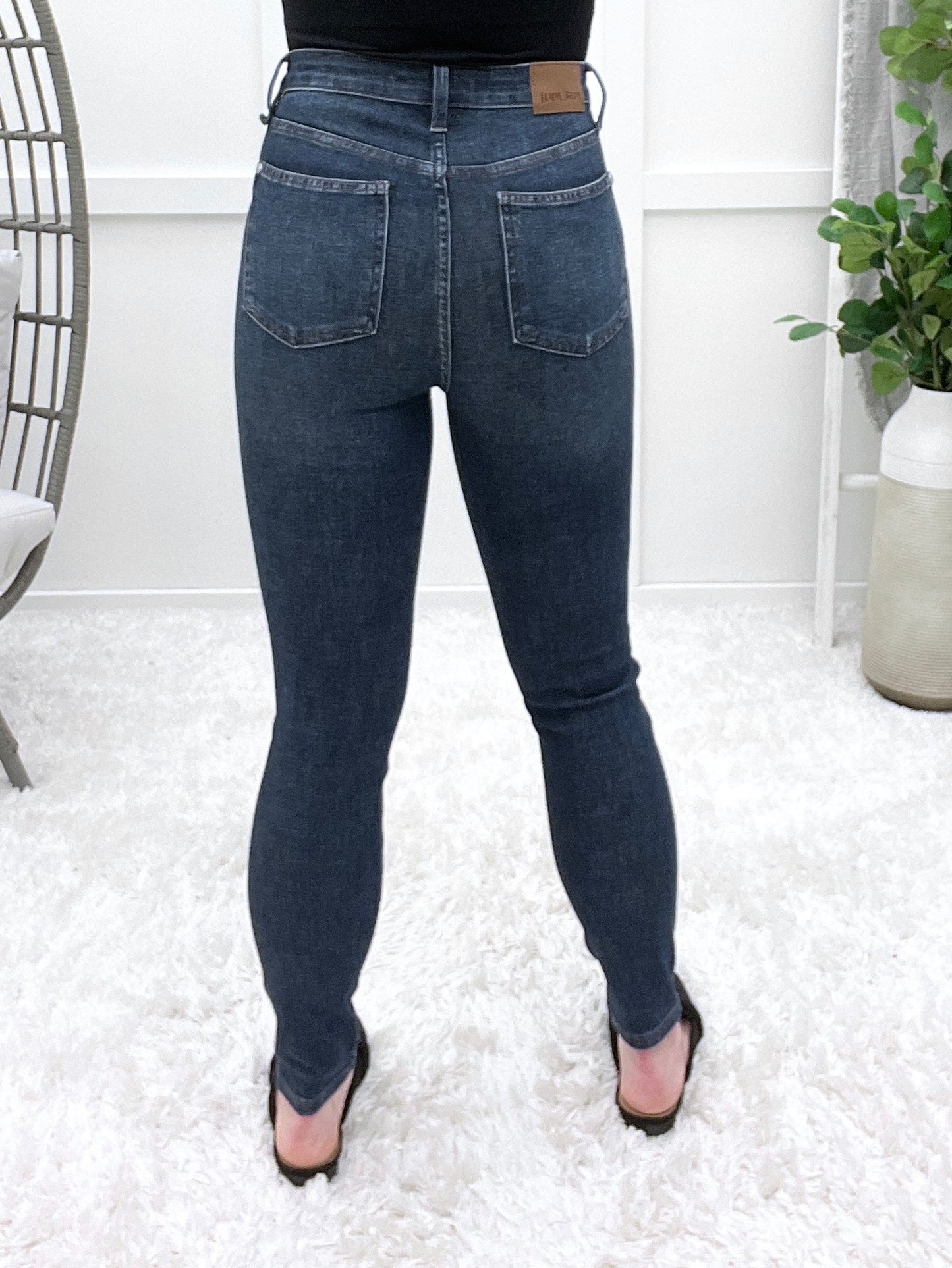Judy Blue Christina High Waist Sienna Skinny With Bandana Loop Jeans