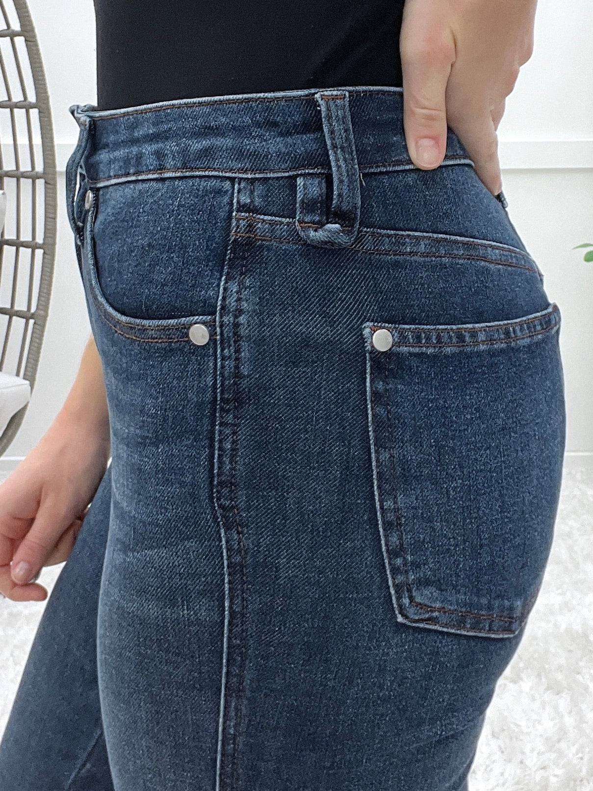 Judy Blue Christina High Waist Sienna Skinny With Bandana Loop Jeans