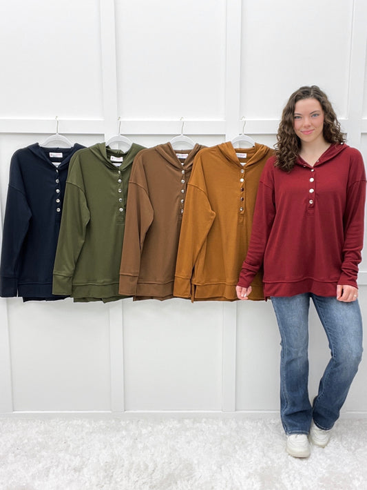 The Cozy Days Henley Pullover
