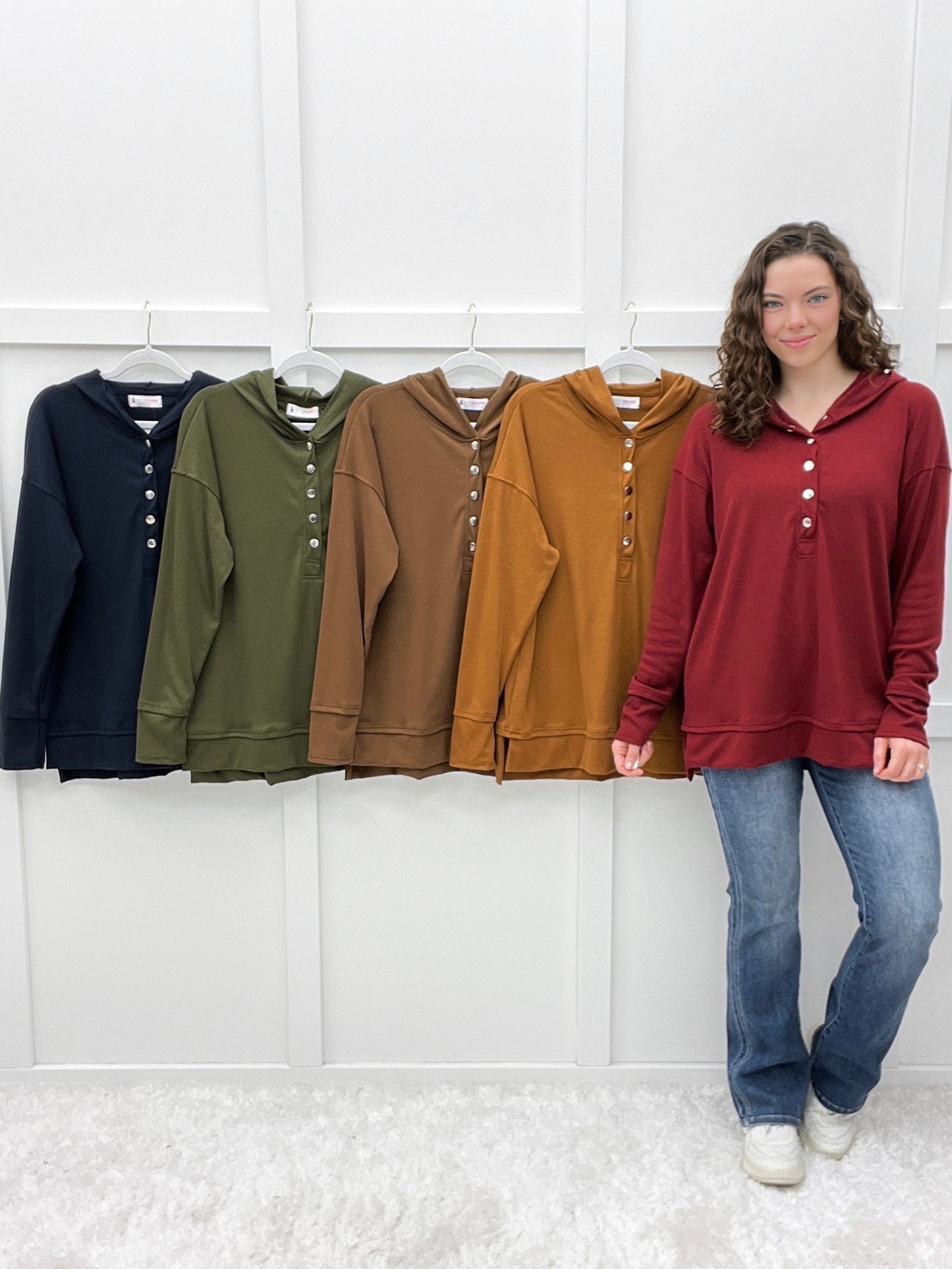 The Cozy Days Henley Pullover