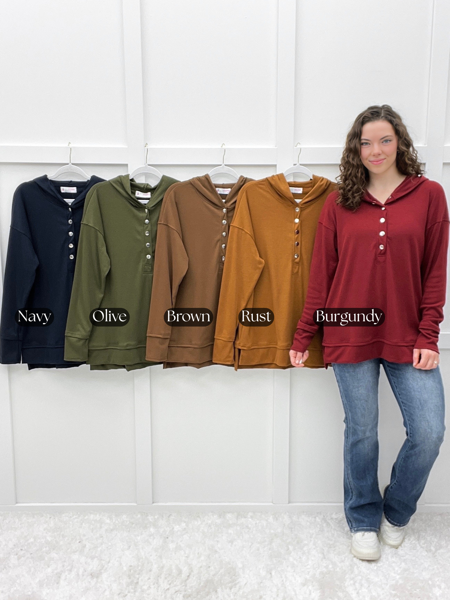 The Cozy Days Henley Pullover