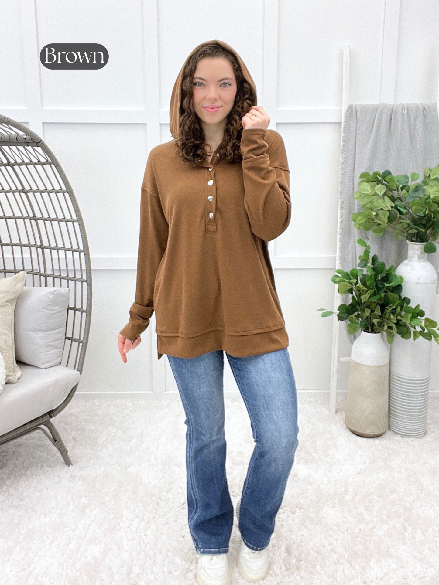 The Cozy Days Henley Pullover