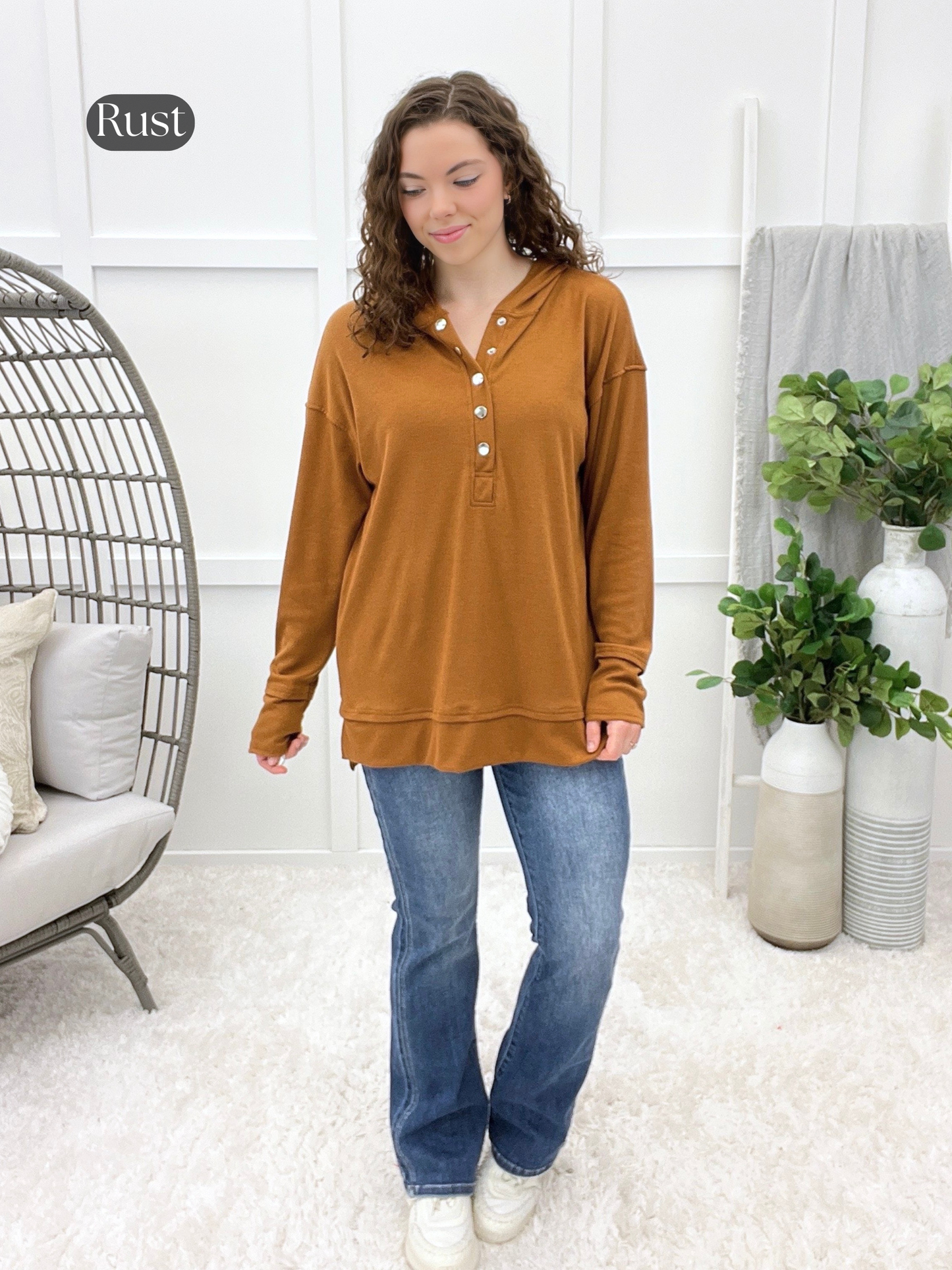 The Cozy Days Henley Pullover
