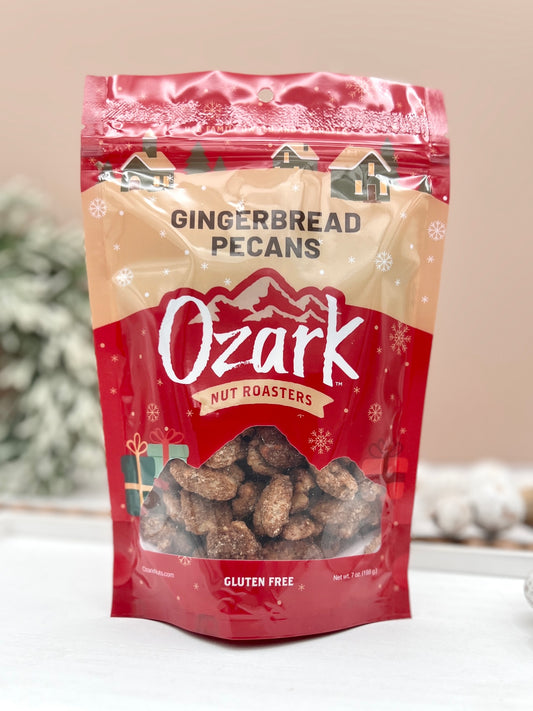 7 oz Holiday Gingerbread Pecans