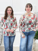 Holly Jolly Charm Mesh Top