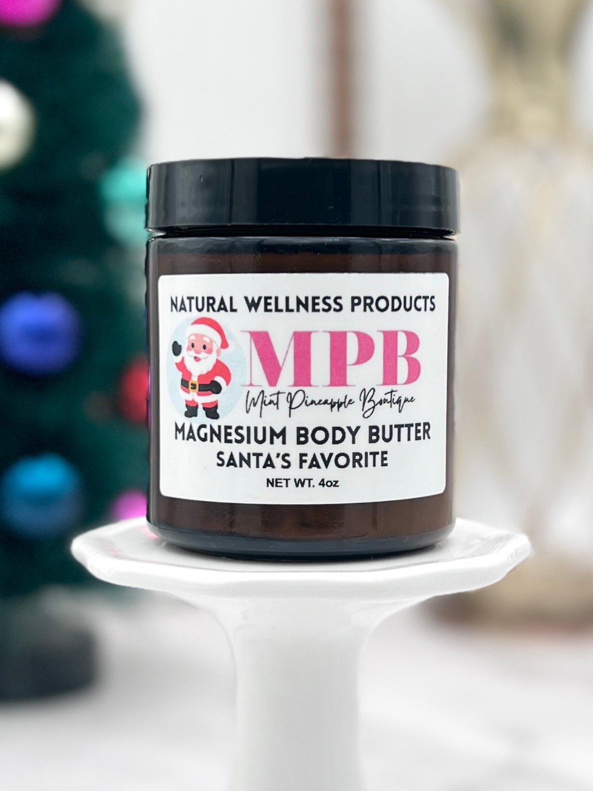 MPB Exclusive All Natural Magnesium Body Butter | Santa's Favorite | 4oz