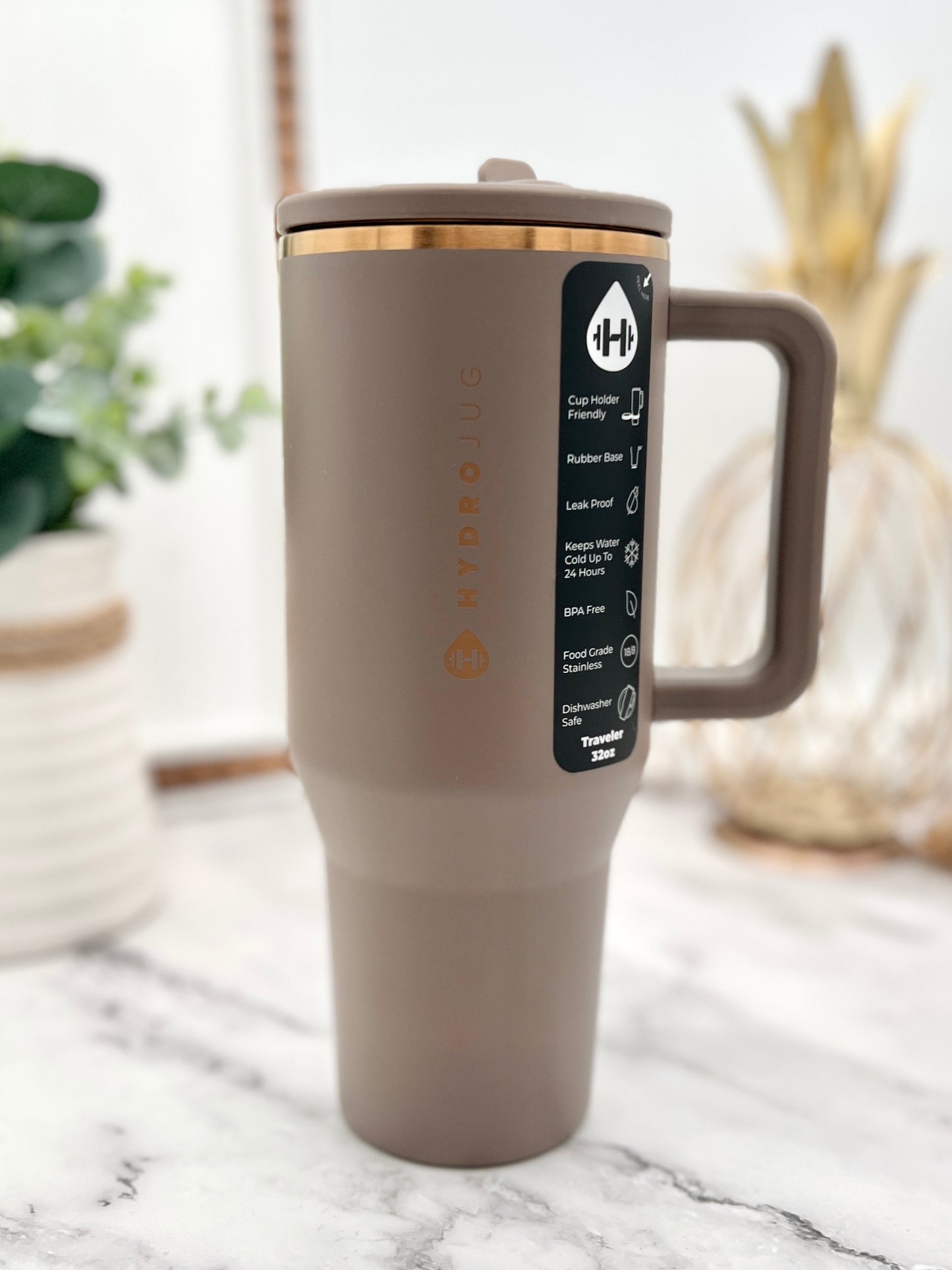 HydroJug Clay 32 oz Traveler Tumbler