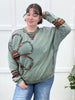Boho Floral Charm Pullover by Easel