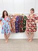 Women's Soft Printed Nightgown with Pockets | S–4XL