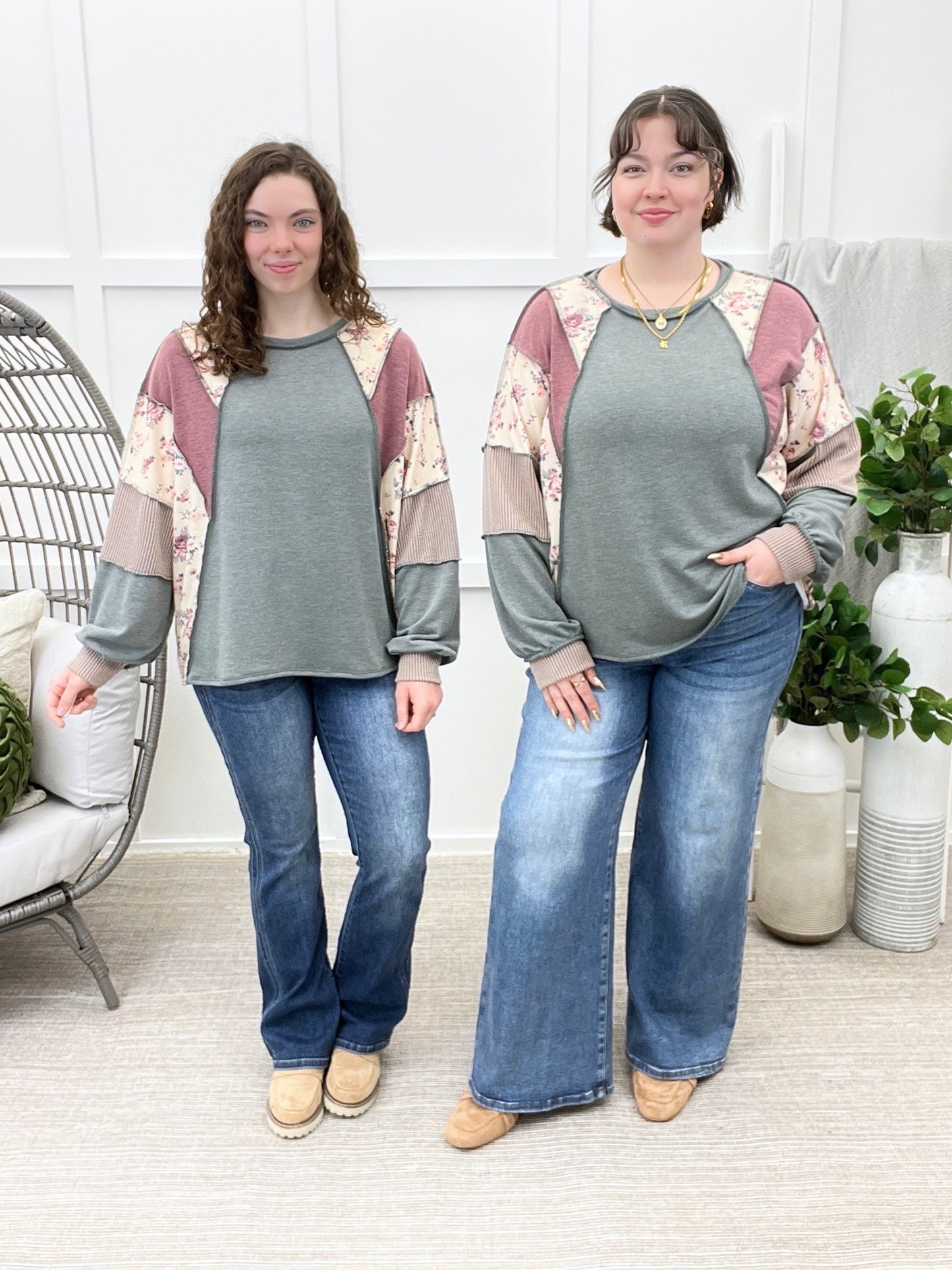 Choosing You Olive Top