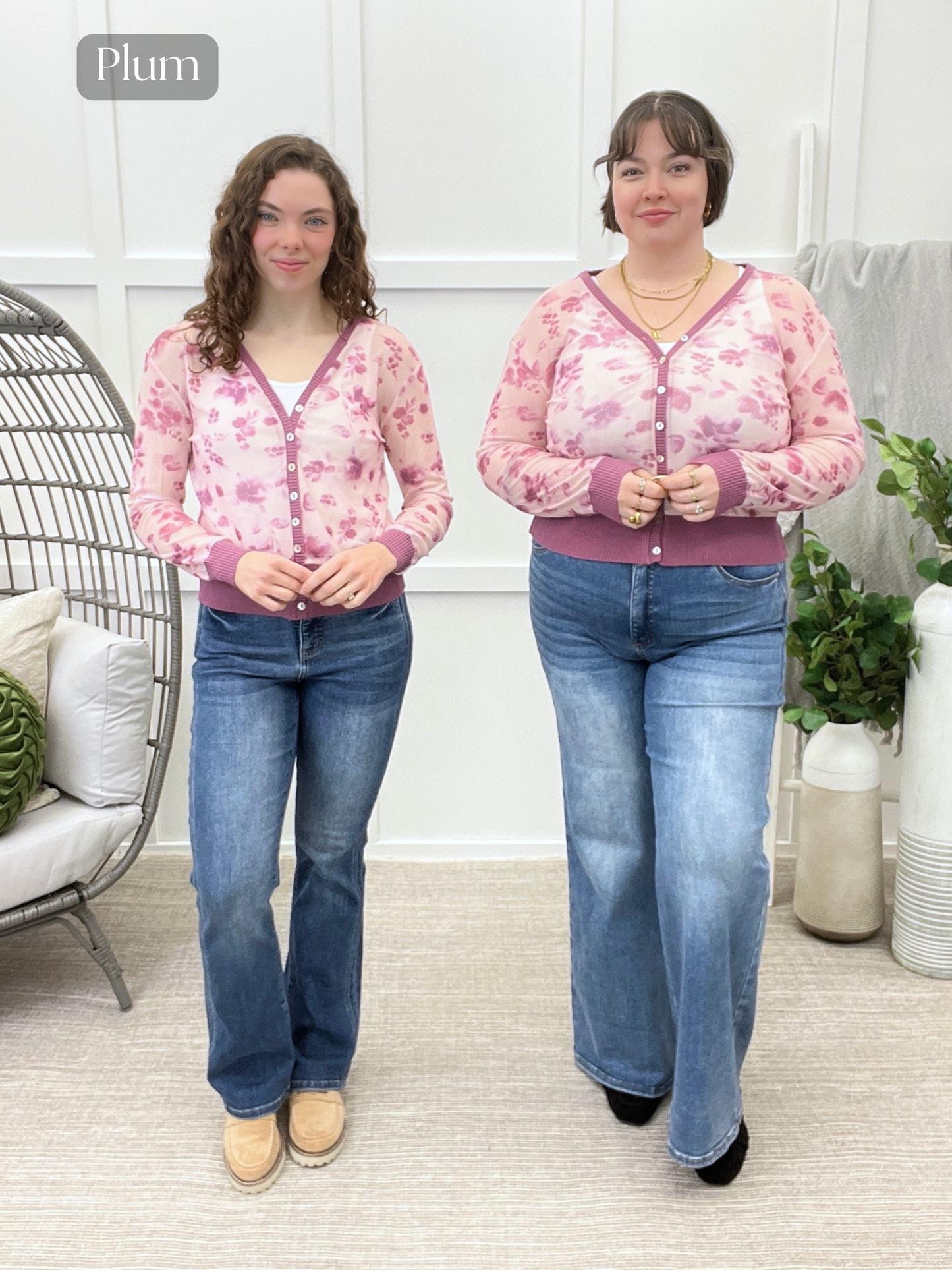 Petals & Poetry Mesh Cardigan Collection