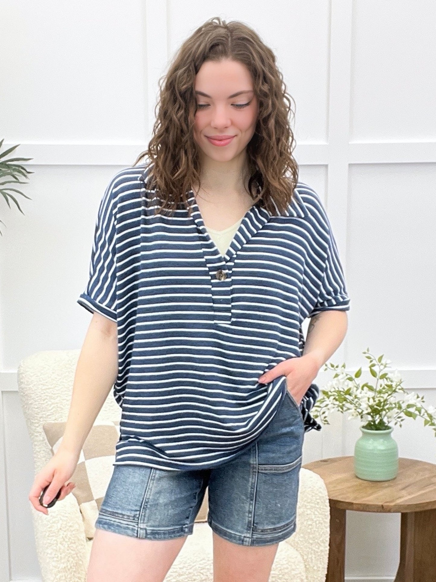 Parallel Play Top - Navy