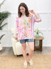 Garden Gala Top - Pink Floral