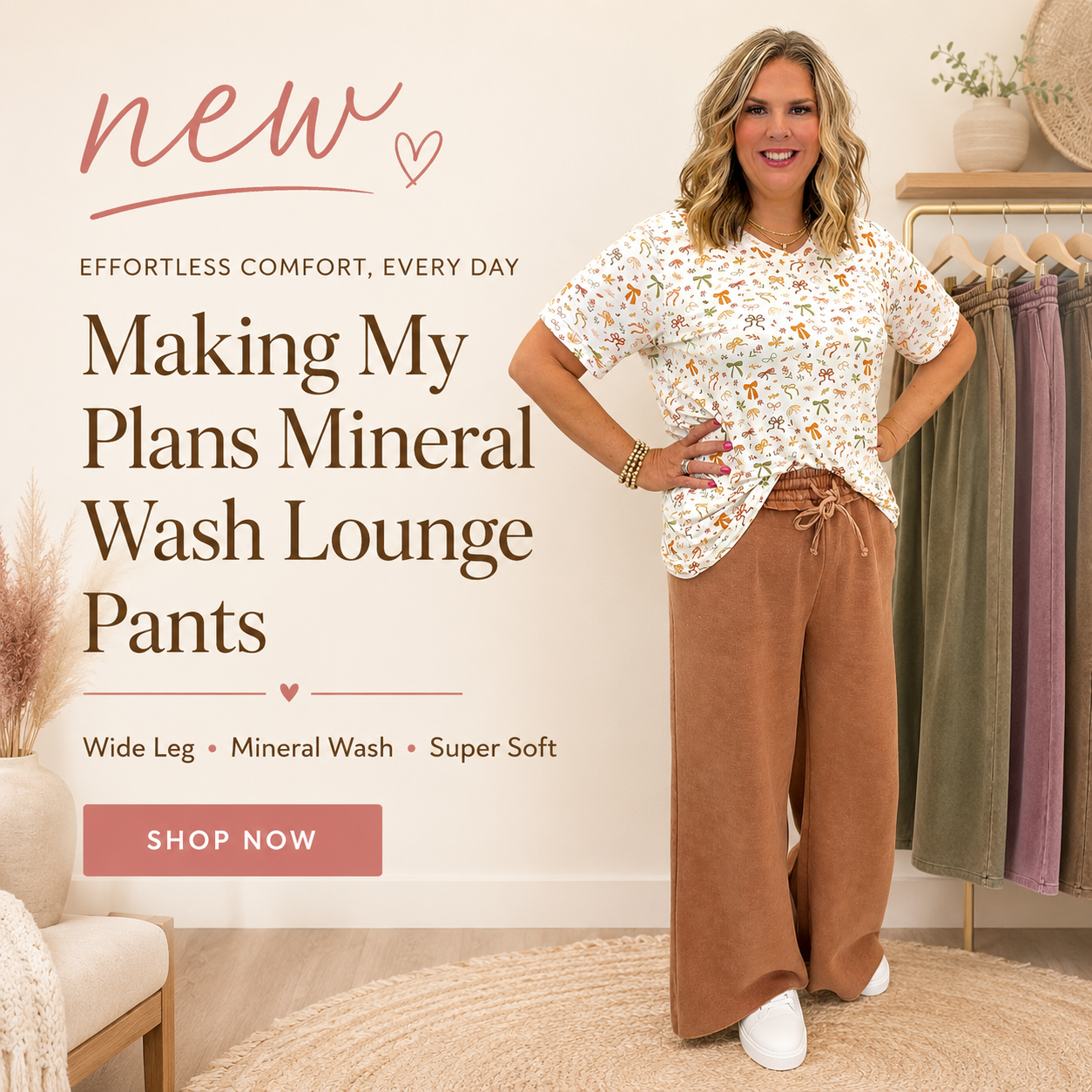 Mineral Washed Lounge Pants