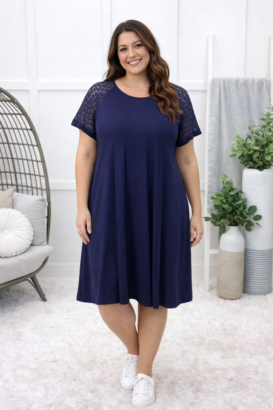 Let's Have A Good Time Navy Dress