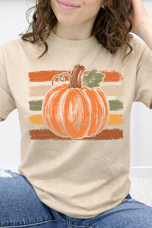 Painted Harvest Pumpkin Graphic Tee