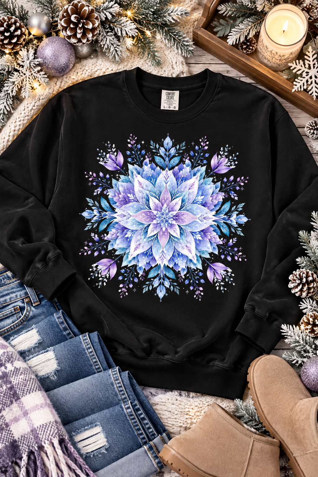 Winter Blossom Snowflake Graphic Collection