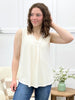 Go With The Flow Sleeveless Top - Natural