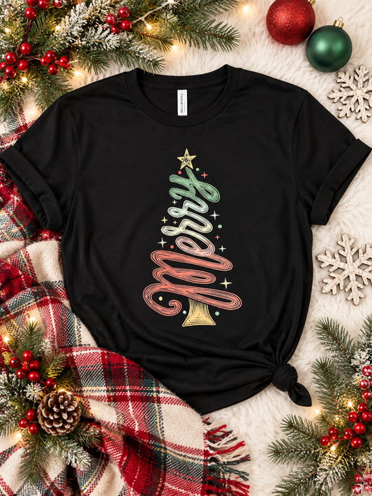 Merry & Bright Retro Tree Graphic Collection