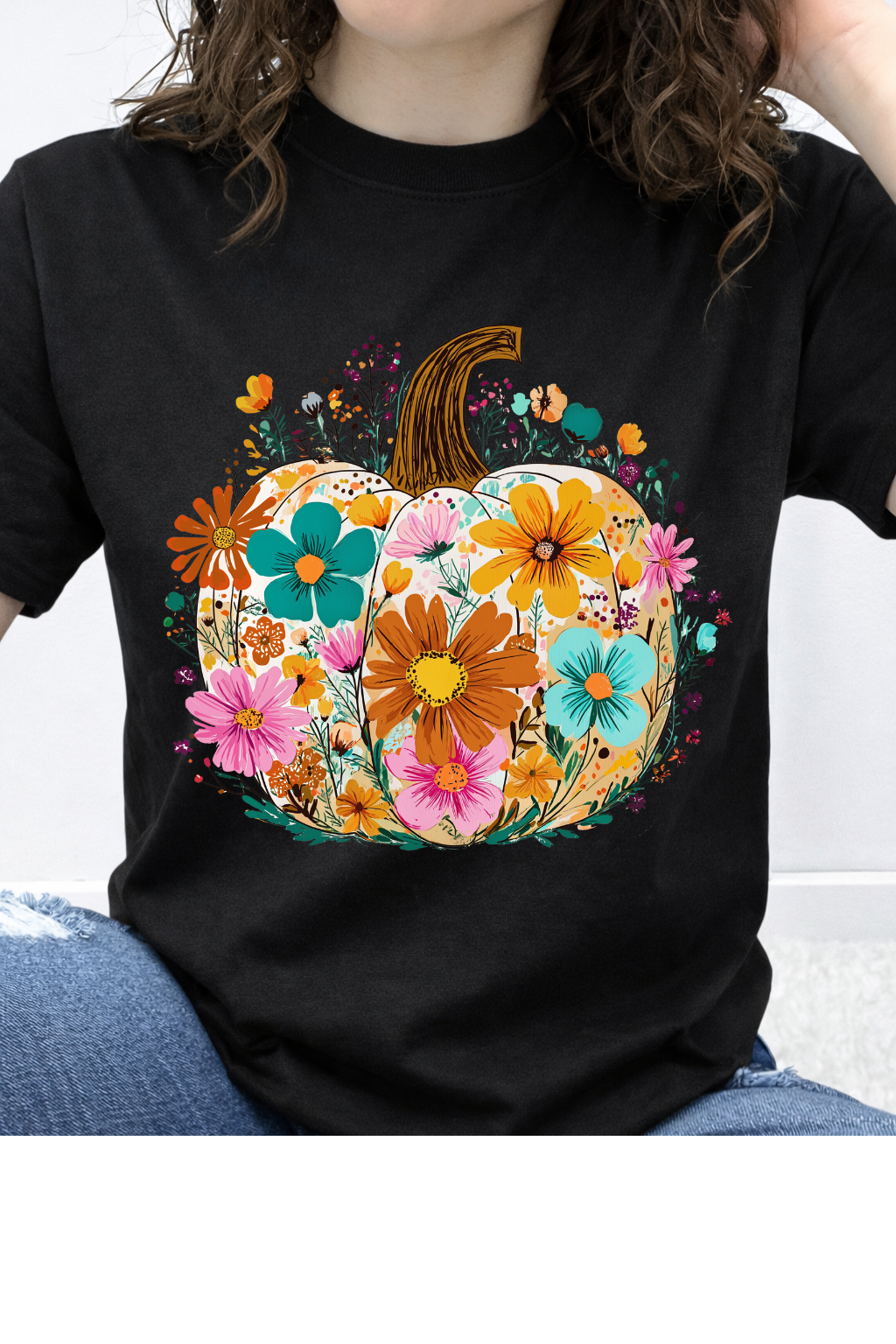 Floral Fall Pumpkin Graphic Collection
