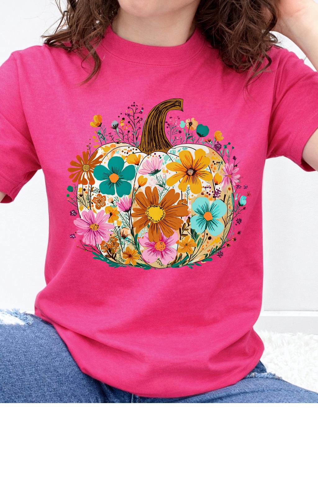 Floral Fall Pumpkin Graphic Collection