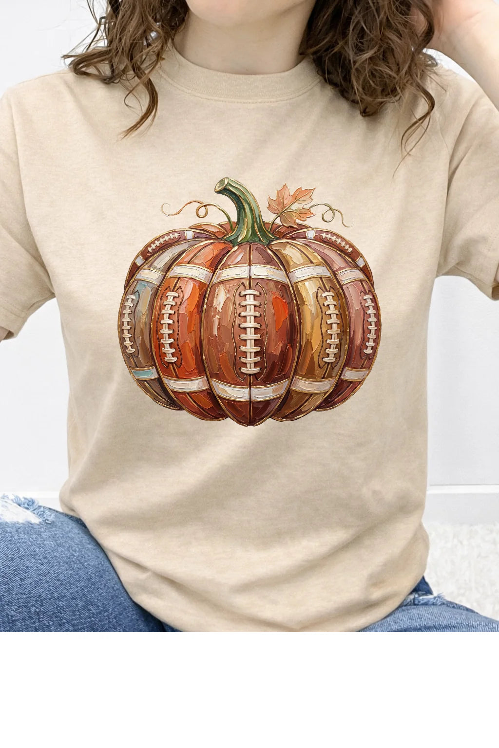 Football Pumpkin Graphic Tee