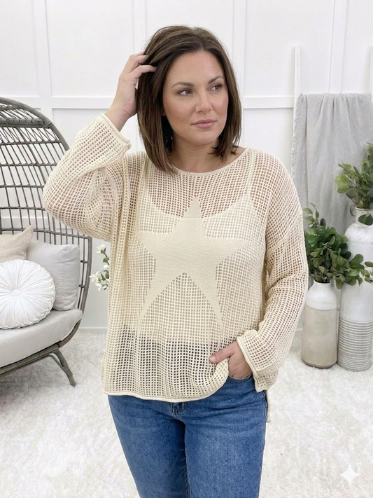 You Know It Sounds Crazy Crochet Knit Top