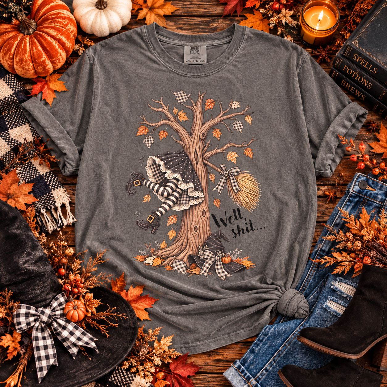 Broomsticks & Buffalo Plaid "Well Shit" Graphic Collection