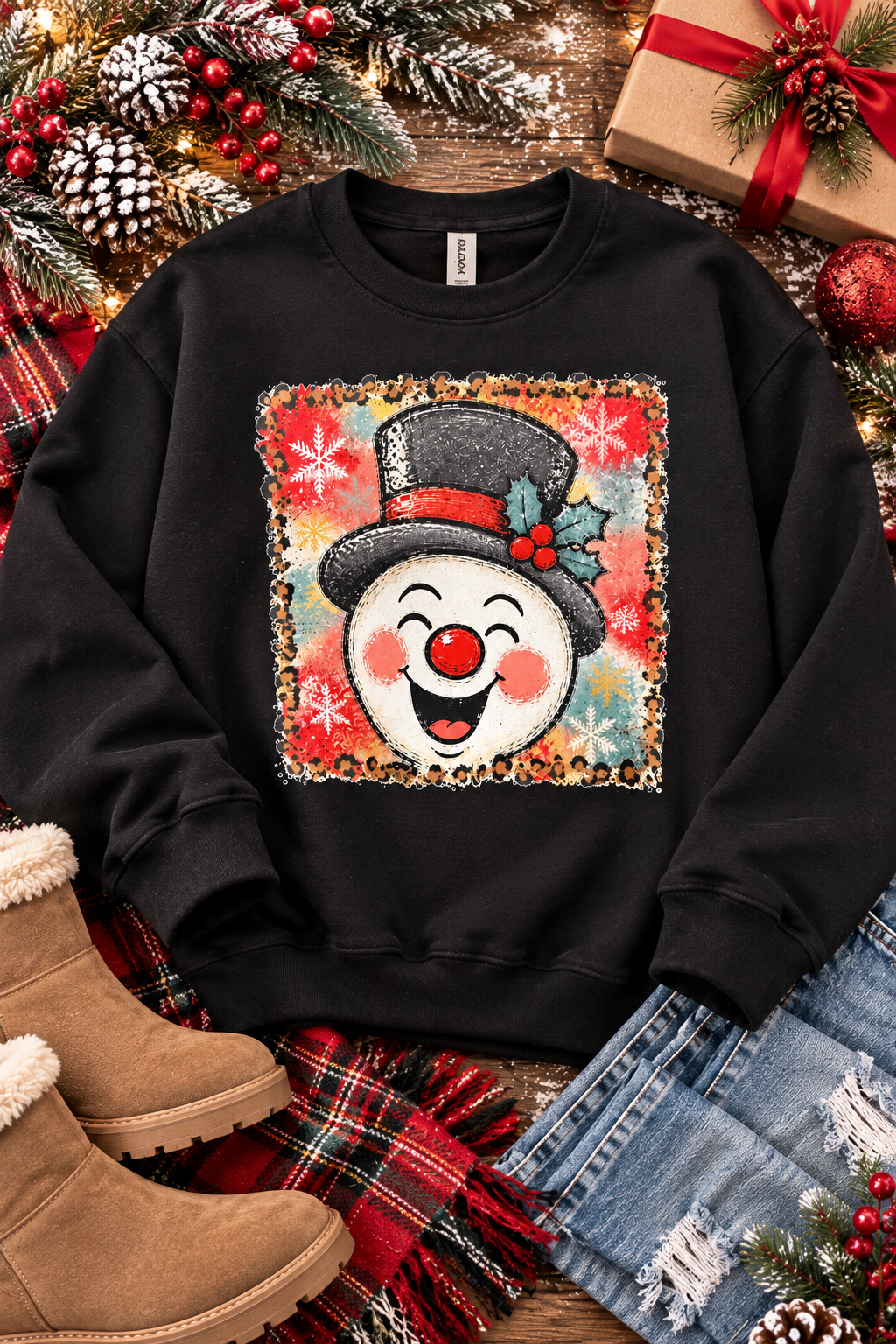 Jolly & Wild Snowman Graphic