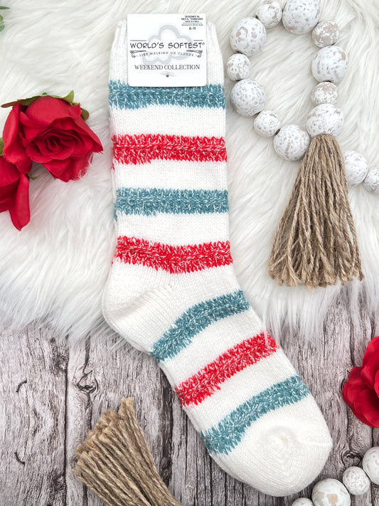 Crew Socks - Vintage Stripe