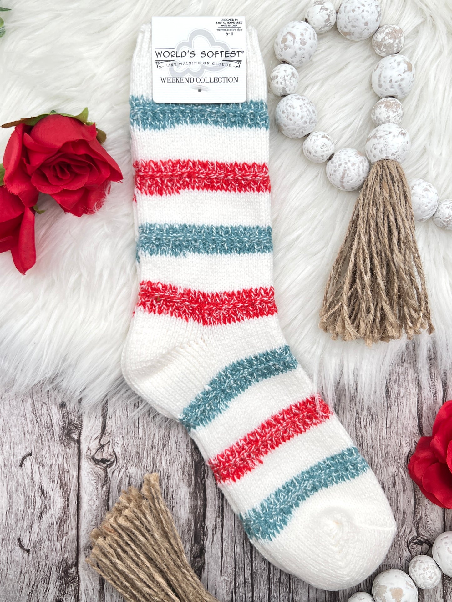 Crew Socks - Vintage Stripe
