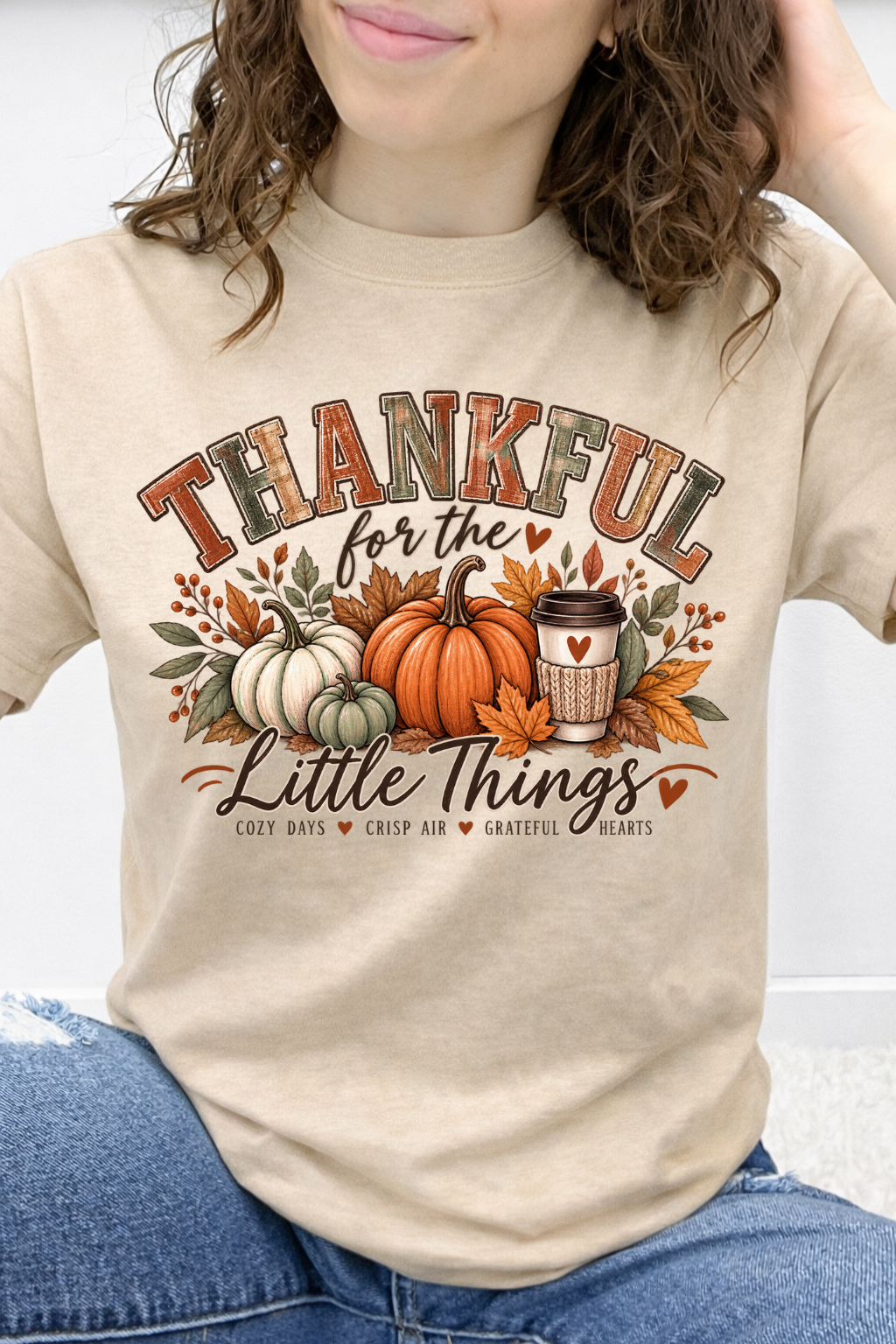 "Thankful for the Little Things" Graphic Tee
