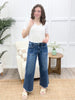 Haley High Rise Crop Wide Jeans