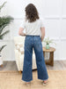 Haley High Rise Crop Wide Jeans