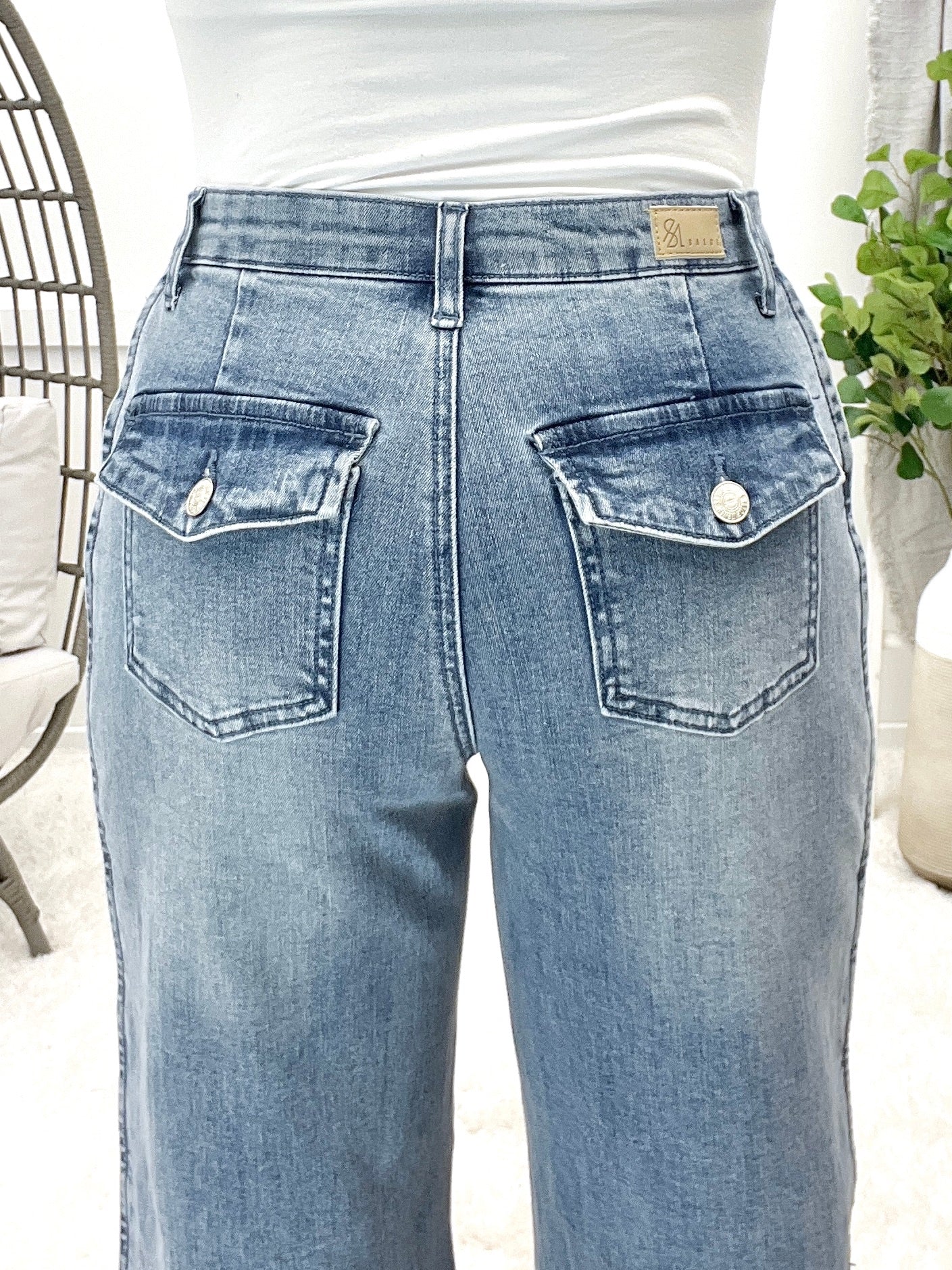 The Chelsea From Saige High Rise Wide Leg Jeans