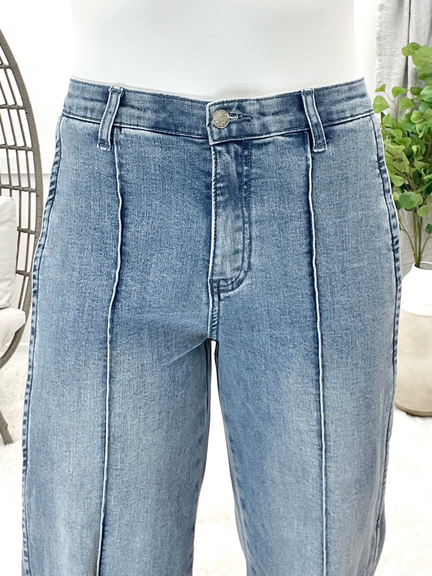 The Chelsea From Saige High Rise Wide Leg Jeans