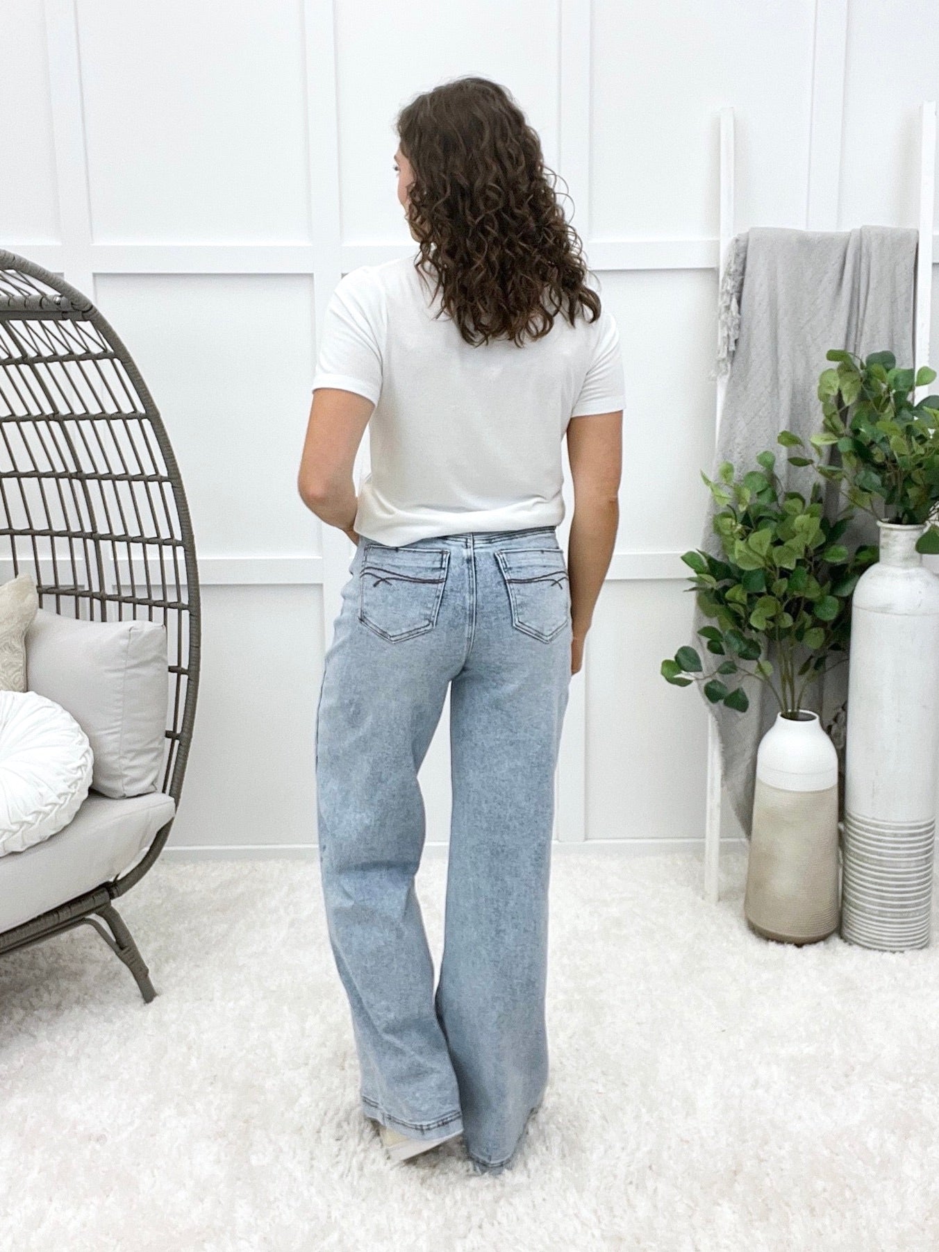 The Julia From Saige High Rise Wide Leg Jeans